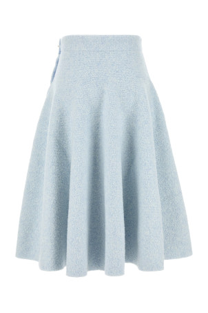 Пастельно-блакитна спідниця з еластичної бавовняної суміші BOTTEGA VENETA (812471V4WQ0) Пастельно-блакитна спідниця з еластичної бавовняної суміші BOTTEGA VENETA (812471V4WQ0)