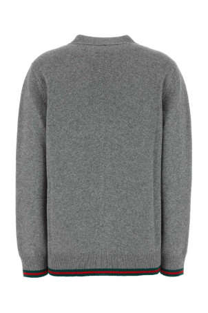 Сірий кардиган з вовняної суміші GUCCI (813834XKEJC) Сірий кардиган з вовняної суміші GUCCI (813834XKEJC)