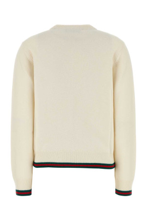 Свитер из смешанной шерсти цвета слоновой кости GUCCI (813843XKEI2) Свитер из смешанной шерсти цвета слоновой кости GUCCI (813843XKEI2)