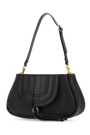 Black leather Marcie clutch CHLOE (CHC23SS601J89) Black leather Marcie clutch CHLOE (CHC23SS601J89)