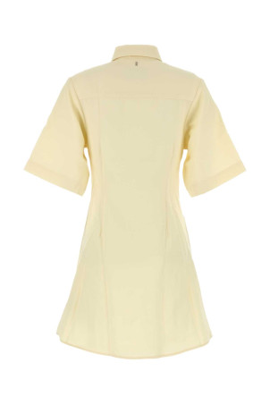Pastel yellow wool shirt dress AMI (FDR162WV0068) Pastel yellow wool shirt dress AMI (FDR162WV0068)