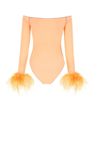 Боди из сетки персикового цвета Pink OSEREE (OFY121) OSÈREE Боди из сетки персикового цвета Pink OSEREE (OFY121) OSÈREE