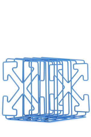 Светло-голубой металлический держатель для журналов OFF WHITE (OHZG015T23MET001) OFF-WHITE