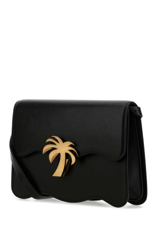 Чорна шкіряна сумка через плече Palm Beach PALM ANGELS (PWNQ004S22LEA001) Чорна шкіряна сумка через плече Palm Beach PALM ANGELS (PWNQ004S22LEA001)