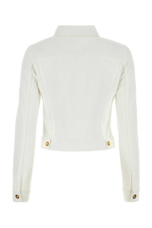 Белая джинсовая куртка PALM ANGELS (PWYE037R24DEN001) Белая джинсовая куртка PALM ANGELS (PWYE037R24DEN001)