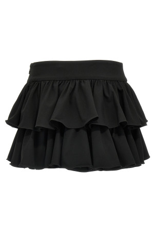 Юбка ROTATE BIRGER CHRISTENSEN 'Wide Ruffle Mini' Черный 114264100100 Юбка ROTATE BIRGER CHRISTENSEN 'Wide Ruffle Mini' Черный 114264100100