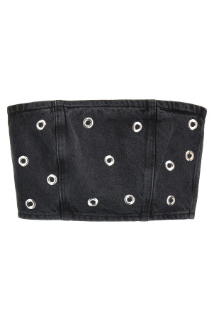 Топ ROTATE BIRGER CHRISTENSEN 'Studded Denim' Черный 11400529982998 Топ ROTATE BIRGER CHRISTENSEN 'Studded Denim' Черный 11400529982998