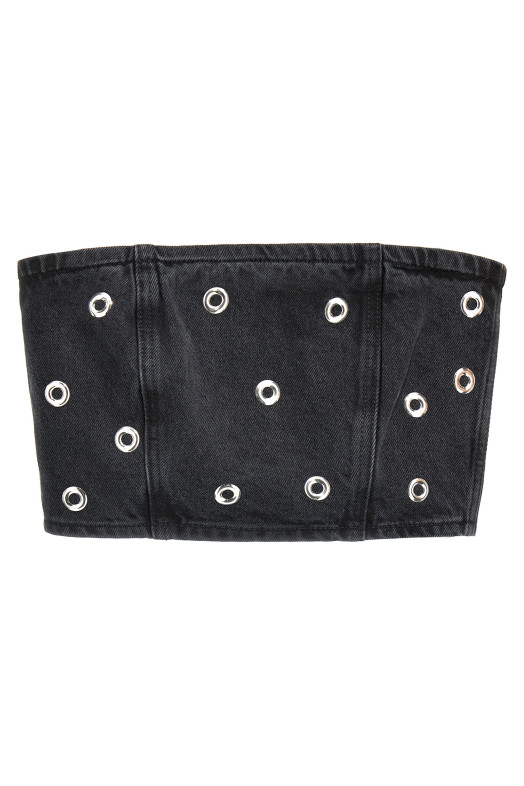 'Studded Denim' top Black 'Studded Denim' top Black