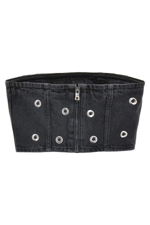 Топ ROTATE BIRGER CHRISTENSEN 'Studded Denim' Черный 11400529982998 Топ ROTATE BIRGER CHRISTENSEN 'Studded Denim' Черный 11400529982998