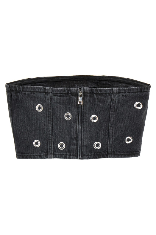 'Studded Denim' top Black 'Studded Denim' top Black