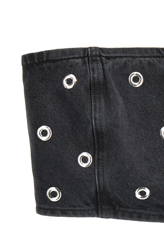 'Studded Denim' top Black 'Studded Denim' top Black