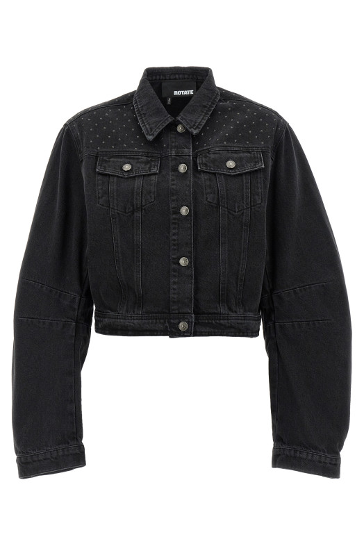 Куртка ROTATE BIRGER CHRISTENSEN 'Denim Oversized' Черный 11361229982998 Куртка ROTATE BIRGER CHRISTENSEN 'Denim Oversized' Черный 11361229982998