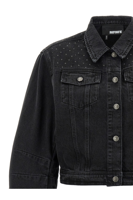 Куртка ROTATE BIRGER CHRISTENSEN 'Denim Oversized' Черный 11361229982998 Куртка ROTATE BIRGER CHRISTENSEN 'Denim Oversized' Черный 11361229982998