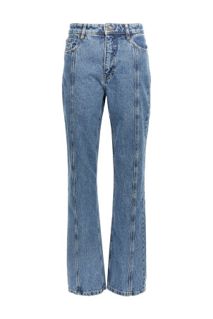 Джинси з логотипом на липучках Сині ROTATE BIRGER CHRISTENSEN 1124091603D02 Джинси з логотипом на липучках Сині ROTATE BIRGER CHRISTENSEN 1124091603D02