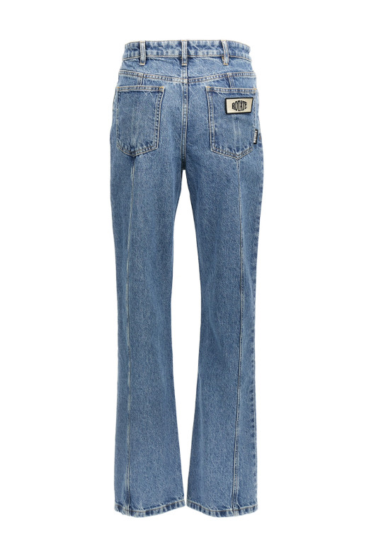 Джинси з логотипом на липучках Сині ROTATE BIRGER CHRISTENSEN 1124091603D02 Джинси з логотипом на липучках Сині ROTATE BIRGER CHRISTENSEN 1124091603D02