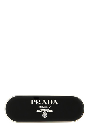 Затискач для волосся з логотипом Чорний PRADA 1IF0222BA6F0002 Затискач для волосся з логотипом Чорний PRADA 1IF0222BA6F0002