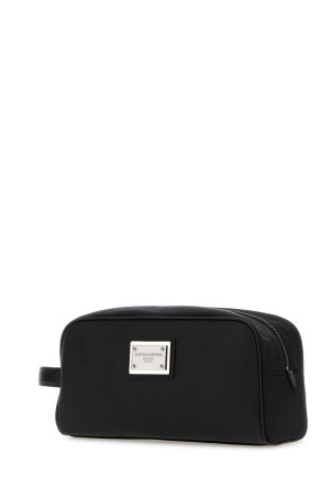 Черный нейлоновый и кожаный косметический чемодан DOLCE & GABBANA (BT0989AD447) DOLCE & GABBANA Черный нейлоновый и кожаный косметический чемодан DOLCE & GABBANA (BT0989AD447) DOLCE & GABBANA