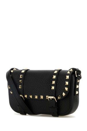 Black leather Rockstud crossbody bag Black VALENTINO GARAVANI (6W2P0AI6VSH) Black leather Rockstud crossbody bag Black VALENTINO GARAVANI (6W2P0AI6VSH)