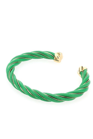 Браслет Twist із зеленої шкіри наппа BOTTEGA VENETA (732159VAHUA) Браслет Twist із зеленої шкіри наппа BOTTEGA VENETA (732159VAHUA)