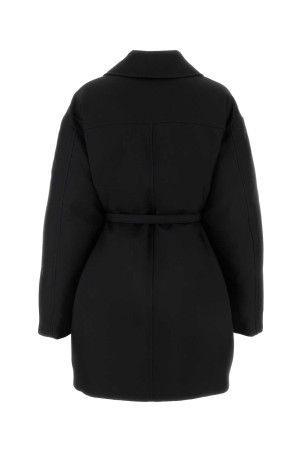 Черная удлиненная пуховая куртка из габардина JIL SANDER (J02AF0119J70013) Черная удлиненная пуховая куртка из габардина JIL SANDER (J02AF0119J70013)
