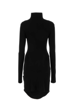 Чорна міні-сукня з крепу Black OFF WHITE (OWDB522S24FAB001) OFF-WHITE Чорна міні-сукня з крепу Black OFF WHITE (OWDB522S24FAB001) OFF-WHITE