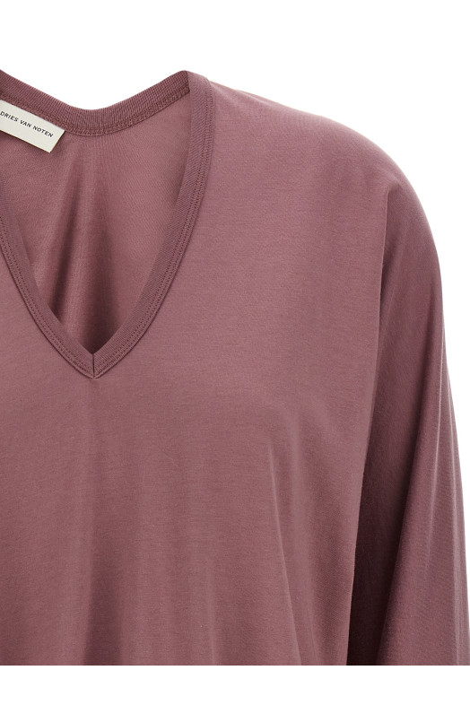 Футболка DRIES VAN NOTEN 'Hena Bis' фіолетова 2510111301600404 Футболка DRIES VAN NOTEN 'Hena Bis' фіолетова 2510111301600404