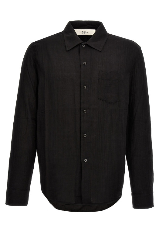 Рубашка SÉFR 'Leo' Черный FW23LEOLIGHTBLACK Рубашка SÉFR 'Leo' Черный FW23LEOLIGHTBLACK
