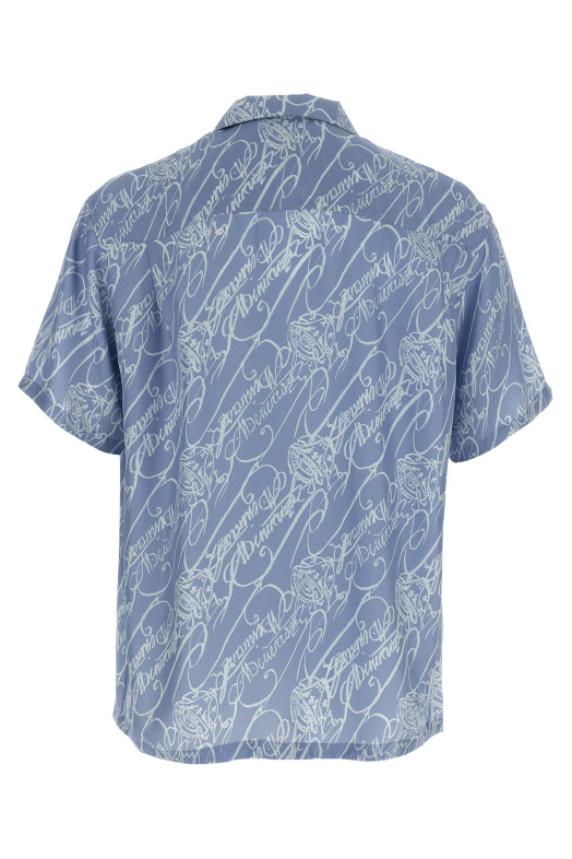 Сорочка BERLUTI 'Marbeuf Scritto' СИНЯ R28HCS43004F99 Сорочка BERLUTI 'Marbeuf Scritto' СИНЯ R28HCS43004F99