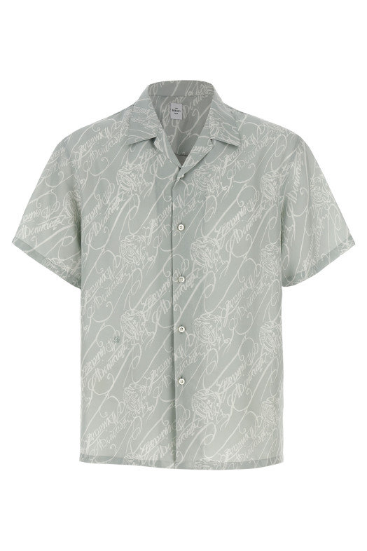 Сорочка BERLUTI 'Marbeuf Scritto' Зелена R28HCS4300325F Сорочка BERLUTI 'Marbeuf Scritto' Зелена R28HCS4300325F