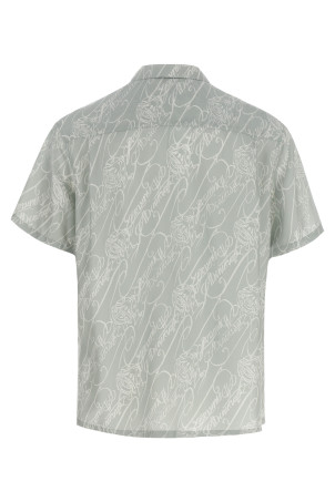 Рубашка BERLUTI 'Marbeuf Scritto' Зеленая R28HCS4300325F Рубашка BERLUTI 'Marbeuf Scritto' Зеленая R28HCS4300325F