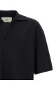 V-neck polo shirt Black