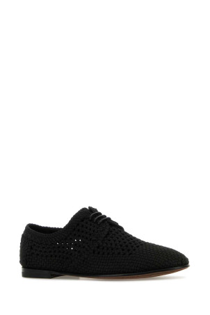 Черные туфли на шнурках с кружевом Черные DOLCE & GABBANA (A10863A9L64) DOLCE & GABBANA Черные туфли на шнурках с кружевом Черные DOLCE & GABBANA (A10863A9L64) DOLCE & GABBANA
