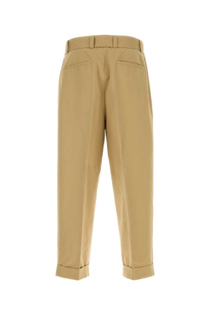 Брюки из хлопкового смесового материала бежевого цвета JIL SANDER (J22KA0286J45266) Брюки из хлопкового смесового материала бежевого цвета JIL SANDER (J22KA0286J45266)