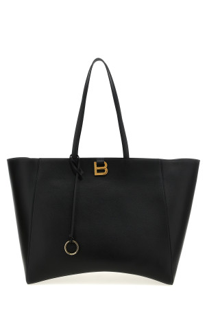 Велика сумка для покупок BALENCIAGA 'Tote Hourglass Soft' чорна 8193802ABE71000 Велика сумка для покупок BALENCIAGA 'Tote Hourglass Soft' чорна 8193802ABE71000