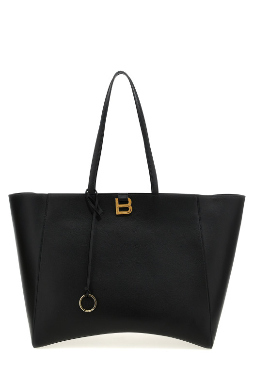 Большая сумка для покупок BALENCIAGA 'Tote Hourglass Soft' черная 8193802ABE71000 Большая сумка для покупок BALENCIAGA 'Tote Hourglass Soft' черная 8193802ABE71000