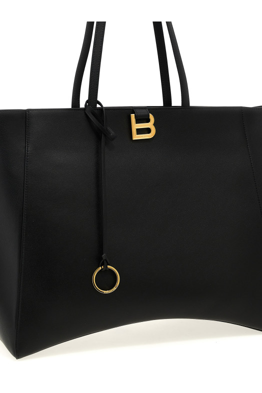 Большая сумка для покупок BALENCIAGA 'Tote Hourglass Soft' черная 8193802ABE71000 Большая сумка для покупок BALENCIAGA 'Tote Hourglass Soft' черная 8193802ABE71000