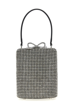 Срібна сумочка з кришталевої сітки Сіра SS25325BSLSILVER Срібна сумочка з кришталевої сітки Сіра SS25325BSLSILVER