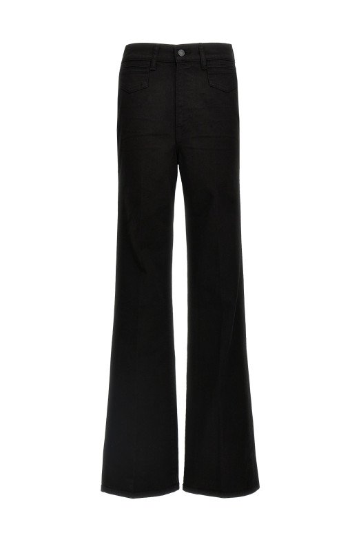 'Stretch Twill Denim Wide Flare' jeans Black 'Stretch Twill Denim Wide Flare' jeans Black