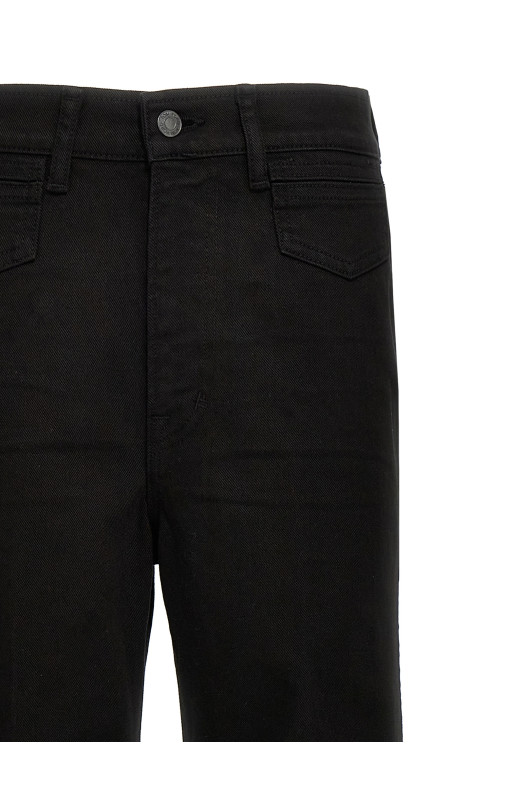 'Stretch Twill Denim Wide Flare' jeans Black 'Stretch Twill Denim Wide Flare' jeans Black