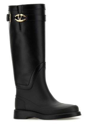 Черные кожаные и резиновые ботинки VLogo The Bold Black VALENTINO GARAVANI (5W2S0JH7HEX) Черные кожаные и резиновые ботинки VLogo The Bold Black VALENTINO GARAVANI (5W2S0JH7HEX)