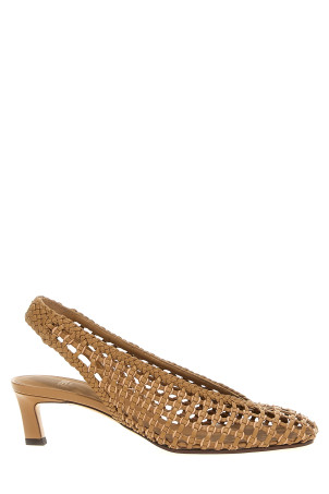 Braided slingback Brown Braided slingback Brown