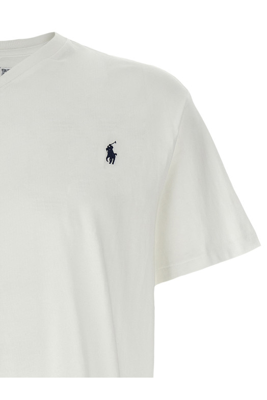 Футболка с вышивкой логотипа Белый POLO RALPH LAUREN 710708261005 Футболка с вышивкой логотипа Белый POLO RALPH LAUREN 710708261005