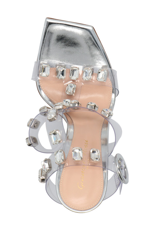 Сандалі Glass Silver GIANVITO ROSSI (G3224515RICGMETRASPSILVER)