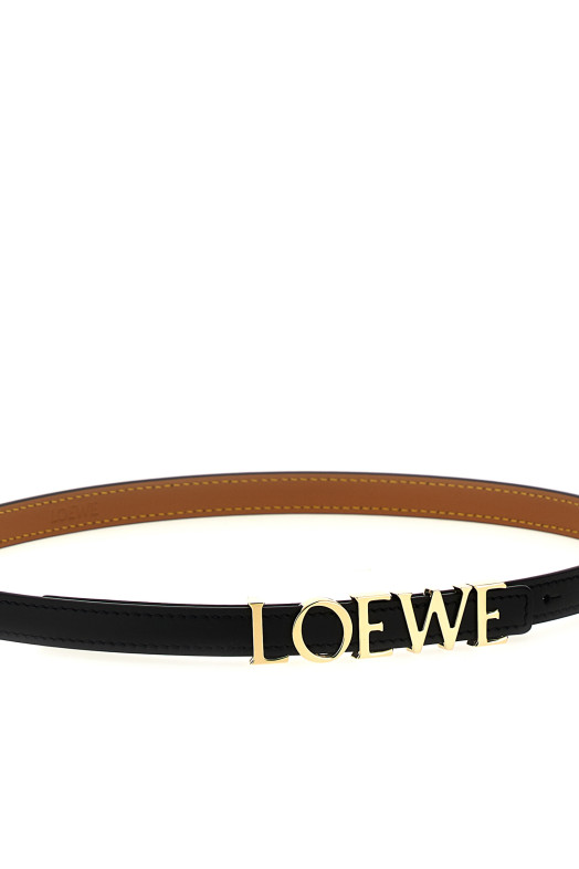 Ремінь з логотипом LOEWE 'Lettering' Чорний E619Z16X161206 Ремінь з логотипом LOEWE 'Lettering' Чорний E619Z16X161206