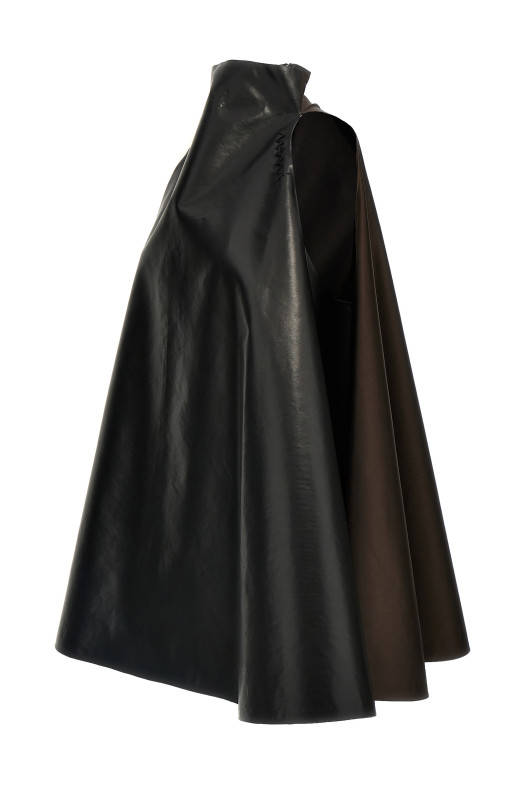 Two-tone trapeze dress Multicolor