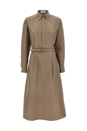 Сукня міді Chemisier Сіра FENDI FDD311AQ3KF1SA0 Сукня міді Chemisier Сіра FENDI FDD311AQ3KF1SA0