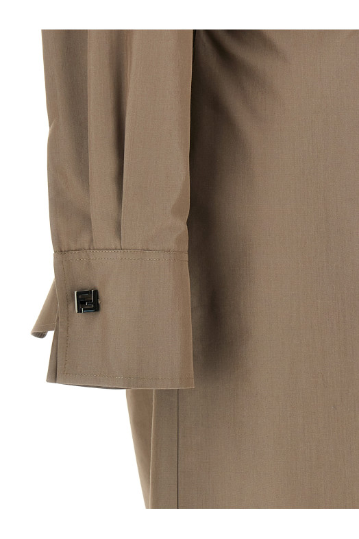 Сукня міді Chemisier Сіра FENDI FDD311AQ3KF1SA0