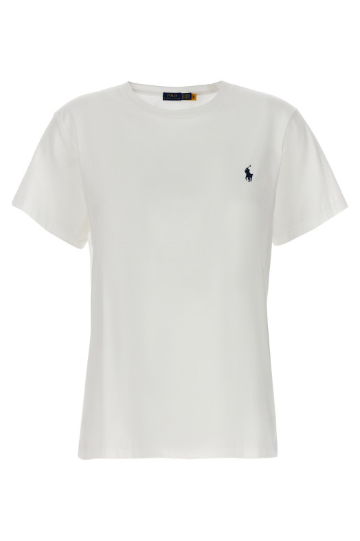 Футболка з вишивкою логотипу Біла POLO RALPH LAUREN 211898698005 Футболка з вишивкою логотипу Біла POLO RALPH LAUREN 211898698005