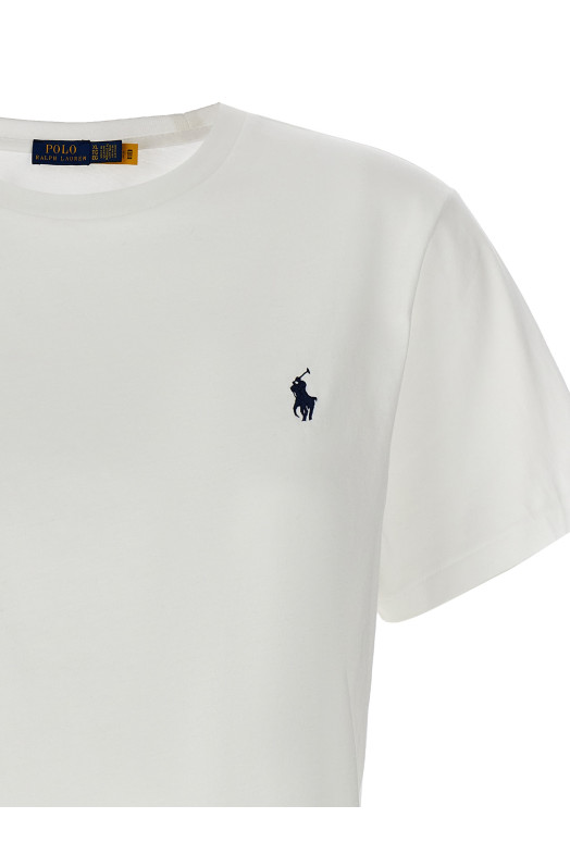 Футболка з вишивкою логотипу Біла POLO RALPH LAUREN 211898698005 Футболка з вишивкою логотипу Біла POLO RALPH LAUREN 211898698005