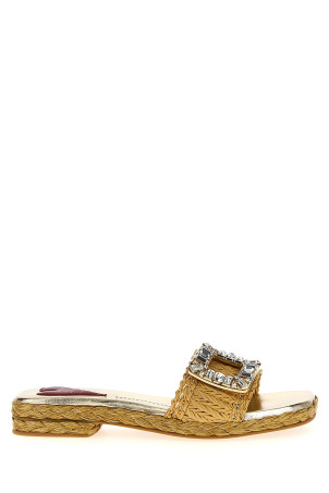 Raffia jewel sandals Beige Raffia jewel sandals Beige